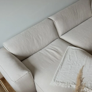 Ecksofa HUDSON 1,5-Sitzer mit Longchair links beige Bild 3