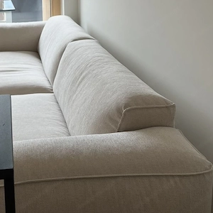Ecksofa HUDSON 1,5-Sitzer mit Longchair links beige Bild 2