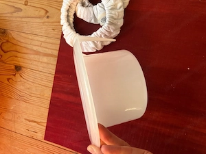 2 Abhaltetöpfchen mit Sitzwärmer aus Baumwolle Bild 3
