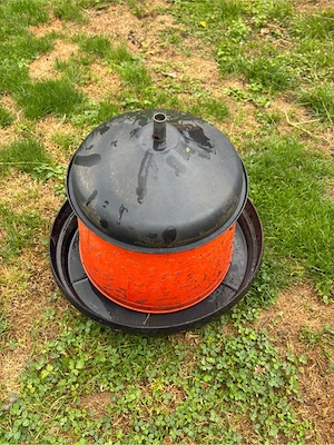 Wasserspender + Futterspender für zB Hennen Bild 3