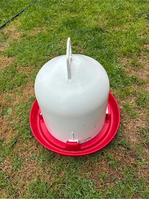 Wasserspender + Futterspender für zB Hennen Bild 4