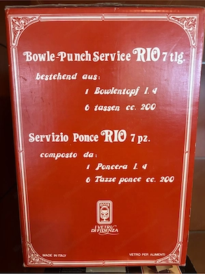 Bowle-Punch Service RIO 7-teilig aus Glas Bild 3