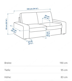 2er Sofa Textil Bild 3
