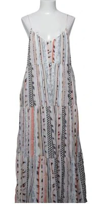 Lala Berlin Kleid Maxidress S bunt Spaghettiträger