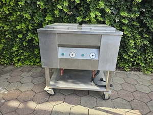 Elektrisches Edelstahl-Gastrogerät mit 2 Becken