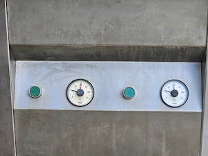 Elektrisches Edelstahl-Gastrogerät mit 2 Becken Bild 2