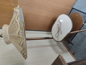 Vintage Stehlampe mit Ablage Tisch 50er Jahre