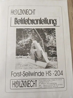 Seilwinde Holzknecht Bild 6