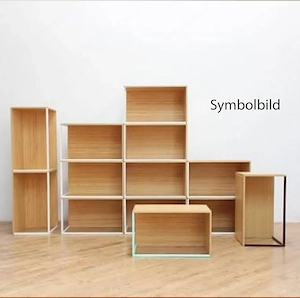 IKEA PS 2014 Regal-Set   7 Elemente + 4 Deckel, Bambus Bordeaux Bild 2