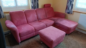 Couch mit Bettauszug zu verschenken Bild 5