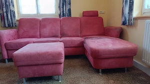 Couch mit Bettauszug zu verschenken Bild 4