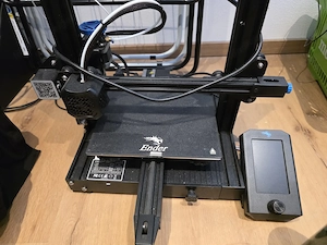Creality Ender-3 V2 3D-Drucker + Rest-Filament (Weiß) Bild 2