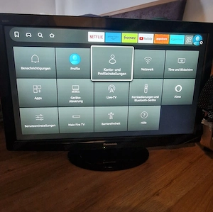 Verkaufe Panasonic TV full HD LCD Fernseher 37" inklusive Amazon Fire TV Stick Bild 4