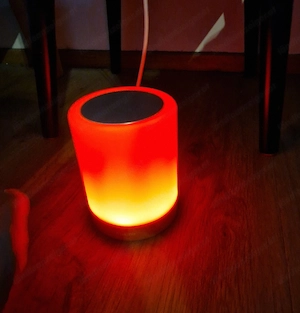 Neu & unbenutzt: 2 LED-Lampen mit Farbwechsel   3-in-1 als Nachtisch, Tisch- oder Hängelampe Bild 5