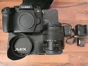 Panasonic Lumix DC G91H Kamera mit Objektiv und Zubehör Bild 2