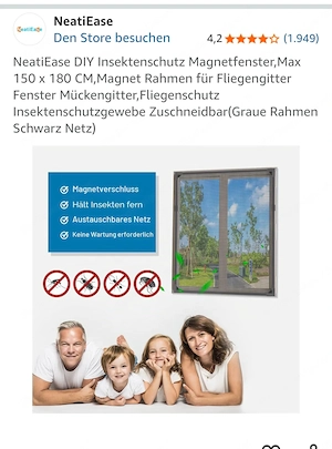 Fliegengitter Magnetisch max.150x180 Bild 6