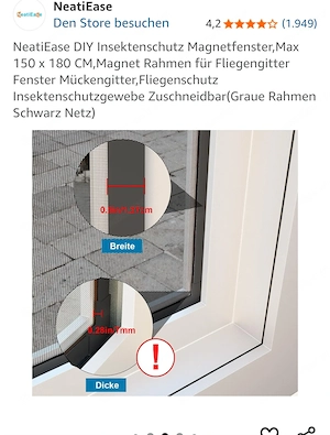 Fliegengitter Magnetisch max.150x180 Bild 7