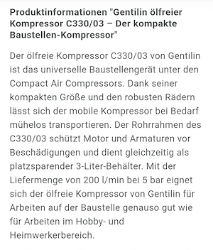 Kompressor Gentilin 330 03 Bild 4