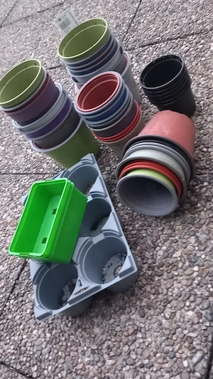 Pflanztöpfe Plastik in unterschiedlichen Größen 