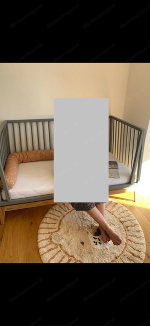 Leander Luna Babybett inkl. neuwertiger Matratze Bild 3