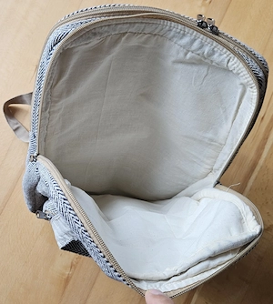 Himalayan Hemp Hanf-Rucksack   Tasche mit vielen Fächern (NEPAL) Bild 3
