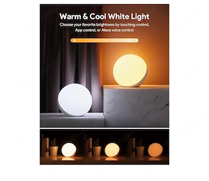 Verkaufe neue Lampe,Stimmungslicht, Nachtlicht. Touchbedienung und auch Kompatibel mit Alexa Bild 4