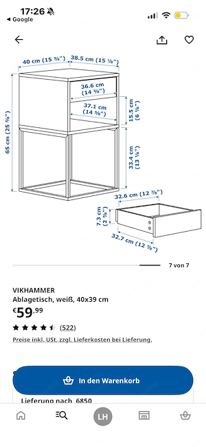 Ikea Vikhammer Tisch Bild 2