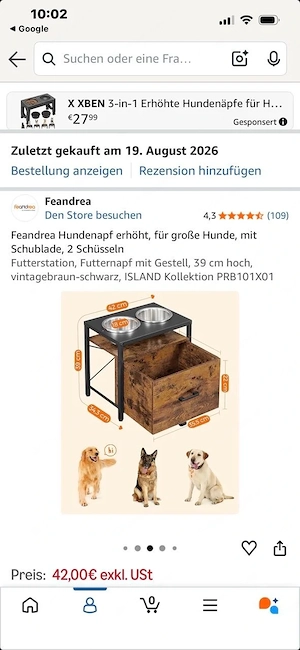 Hunde Futter Station Bild 3