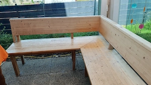 Holz - Eckbank im Wintergarten Bild 2