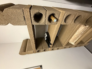 Weinregal aus Ton   Weinlagersteine - modular - ca. 170   80   30 cm Bild 2