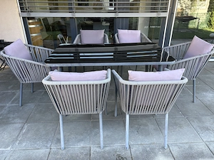 Gartentisch mit 6 Stühlen Bild 7