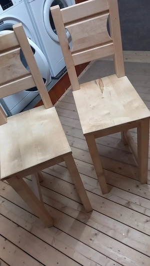 2 stabile Barhocker vom Tischler aus Vollholz gefertigt Bild 2