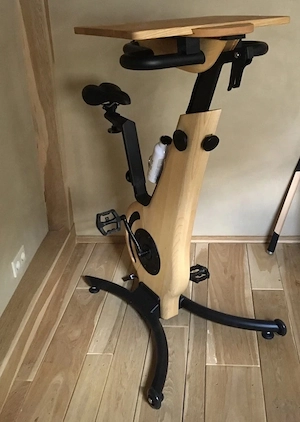 MANUFACTUM Nohrd Bike Fahrrad-Ergometer mit iPad-Holzauflage Bild 5