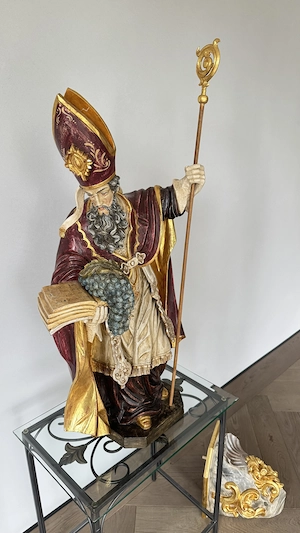 Geschnitze Bischoffigur 