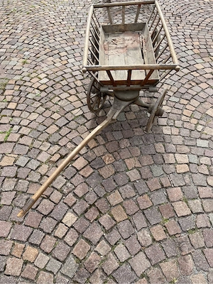Leiterwagen aus Holz Bild 2