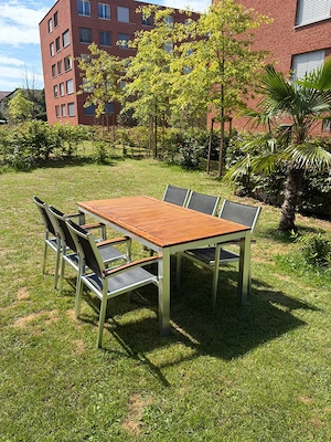 Gartenmöbel zu verkaufen (Tisch mit 6 Stühlen) Bild 7