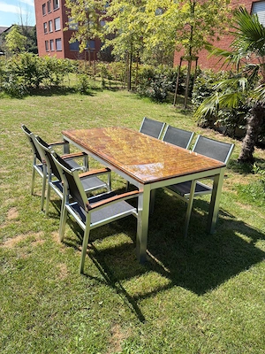 Gartenmöbel zu verkaufen (Tisch mit 6 Stühlen) Bild 6