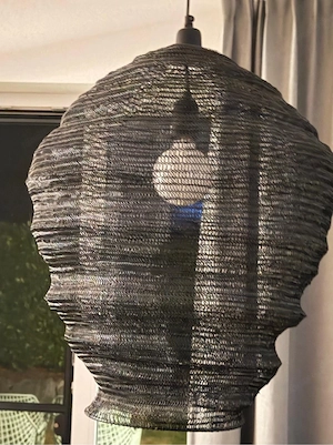 2 Lampen aus Drahtgeflecht Bild 3