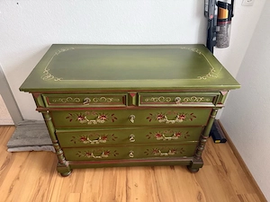 Handbemalte Vintage Kommode