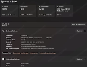Gaming-PC (Ryzen 9 3900X, 1,5TB M2 SSD HDD, 32GB Ram, RX6700XT 12GB, WLan) - TOP Bild 9