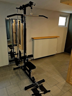 Finnlo by Hammer Home Gym Komplettset: Ablage, Bank, Latzug, Gewichte Bild 6