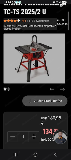Tischkreissäge Bild 2