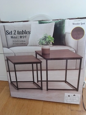 2er Set Beistelltisch 