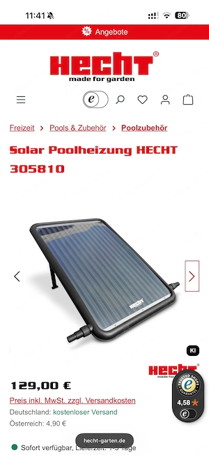 Poolheizung der Marke Hecht Bild 2