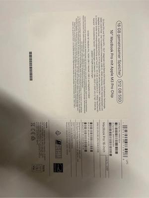 MacBook Pro 16  M3 Pro Bild 2