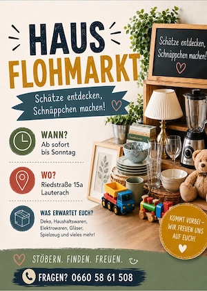    Hausflohmarkt in Lauterach   Riedstrase Bild 9