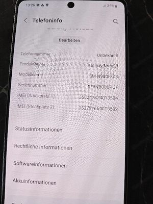 Verkaufe galaxy note 20 Bild 3