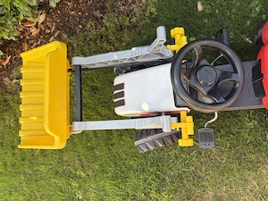 Steyr Traktor mit Frontlader und Anhänger Bild 2