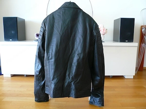 Original Goosecraft Bikerjacke Leder schwarz, Herren Gr. M Bild 2