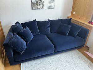 Couch   Ikea Stockholm-Sofa   Samt Blau Bild 2